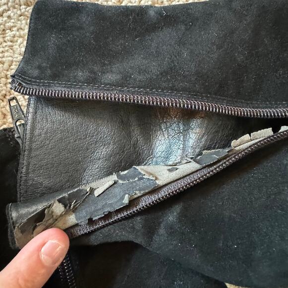 Jeffrey Campbell Pointed Toe High Heel Black Suede Ankle Booties Size 7.5 - Picture 15 of 15